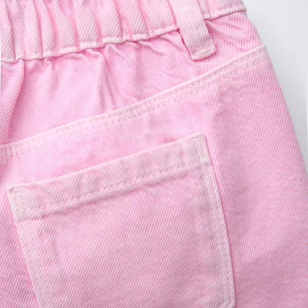 TWILL MOM FIT BERMUDA SHORTS