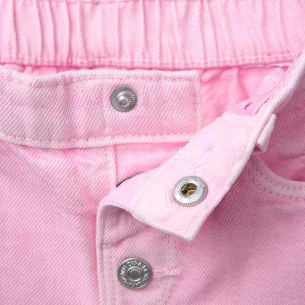 TWILL MOM FIT BERMUDA SHORTS