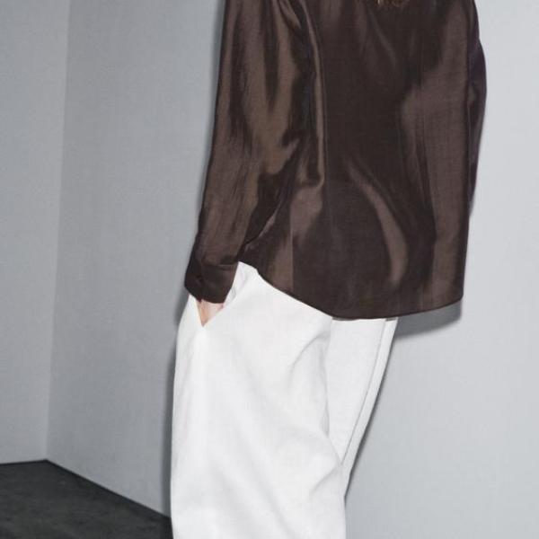 ZW COLLECTION EMBROIDERED POCKET SHIRT
