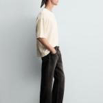 WASHED PRINTED KNIT T-SHIRT