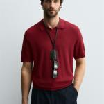 TEXTURED KNIT POLO SHIRT