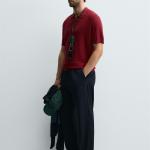 TEXTURED KNIT POLO SHIRT