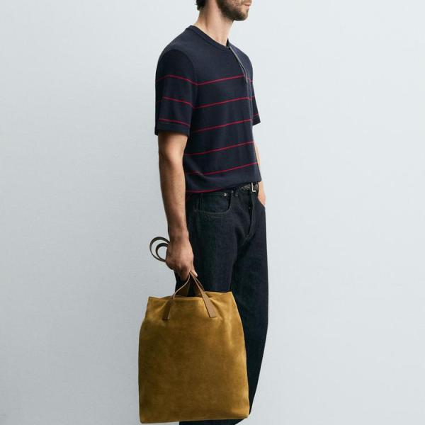 STRIPED JACQUARD KNIT T-SHIRT