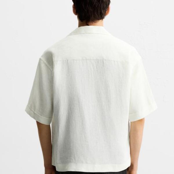 100% LINEN TIE SHIRT