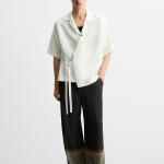 100% LINEN TIE SHIRT