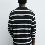 STRIPED JACQUARD POLO SHIRT