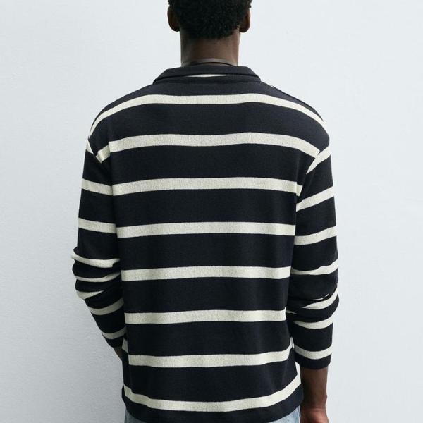 STRIPED JACQUARD POLO SHIRT