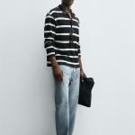 STRIPED JACQUARD POLO SHIRT