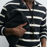 STRIPED JACQUARD POLO SHIRT