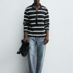 STRIPED JACQUARD POLO SHIRT
