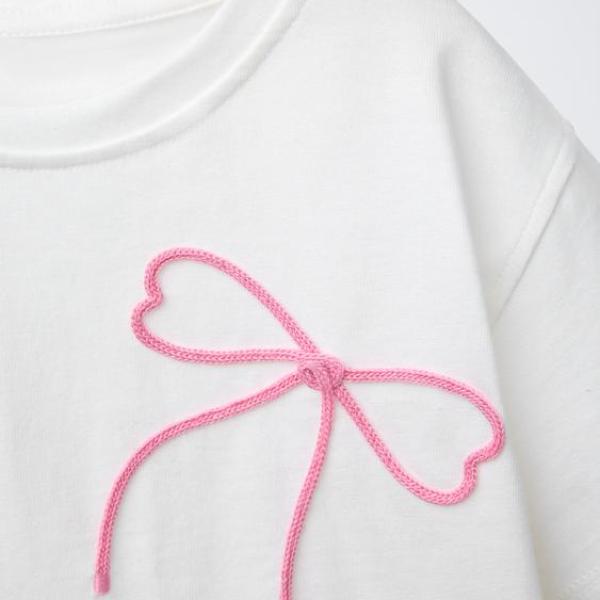 DRAWSTRING BOW T-SHIRT
