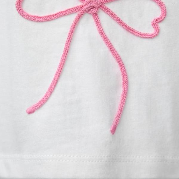 DRAWSTRING BOW T-SHIRT