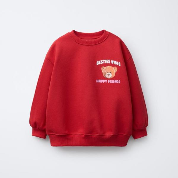 BEAR PRINT SWEATSHIRT