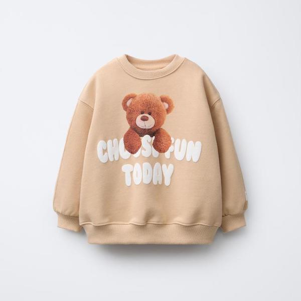 BEAR PRINT SWEATSHIRT