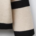 STRIPED KNITTED POLO SHIRT WITH HEART