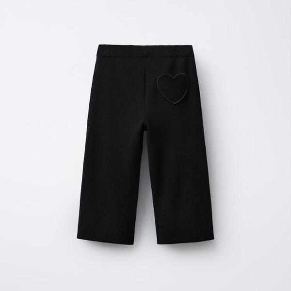 HEART STRAIGHT FIT KNIT TROUSERS