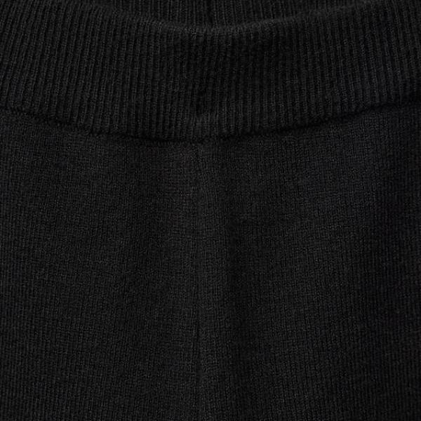 HEART STRAIGHT FIT KNIT TROUSERS