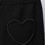 HEART STRAIGHT FIT KNIT TROUSERS