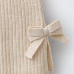 BOW DETAIL KNIT FLARE LEGGINGS