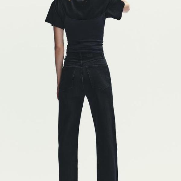 TRF HIGH-WAIST WIDE-LEG JEANS