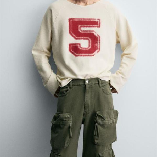 PRINTED CHECK T-SHIRT