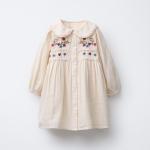 EMBROIDERED FLORAL DRESS