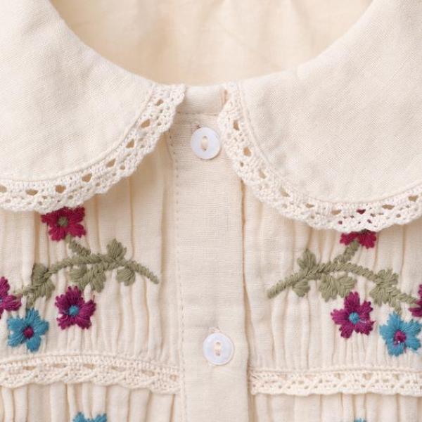 EMBROIDERED FLORAL DRESS