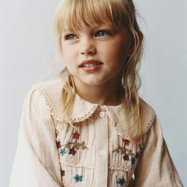 EMBROIDERED FLORAL DRESS