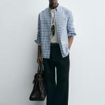 CHECK BUTTON-DOWN COLLAR SHIRT