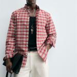 CHECK BUTTON-DOWN COLLAR SHIRT
