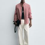 CHECK BUTTON-DOWN COLLAR SHIRT