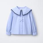 SHIRT WITH WAVY COLLAR