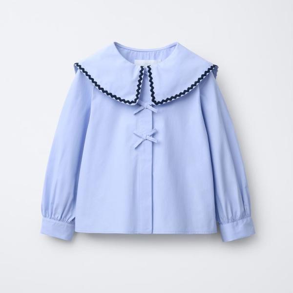 SHIRT WITH WAVY COLLAR