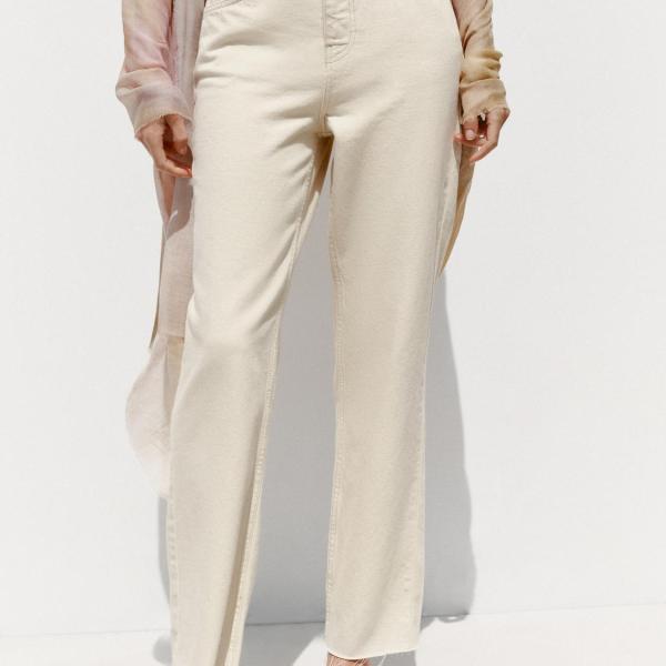 JEANS STRAIGHT ANKLE HIGH-WAIST