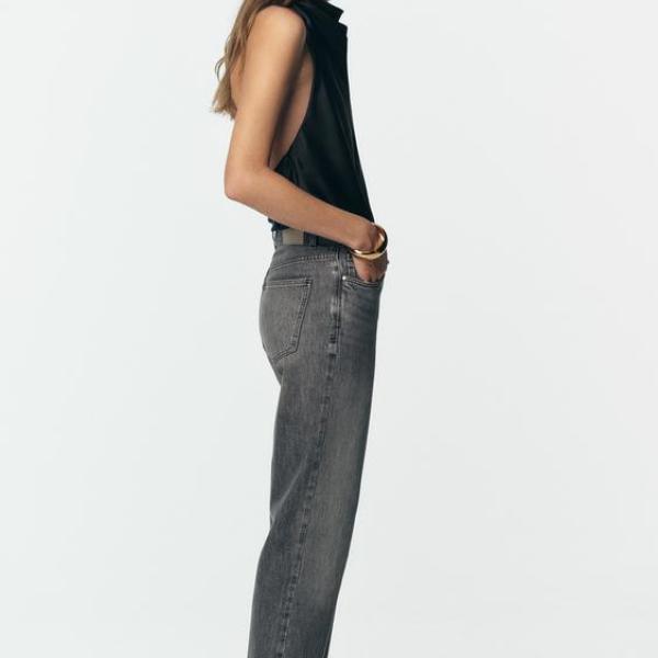 JEANS STRAIGHT ANKLE HIGH-WAIST
