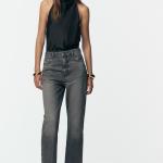 JEANS STRAIGHT ANKLE HIGH-WAIST