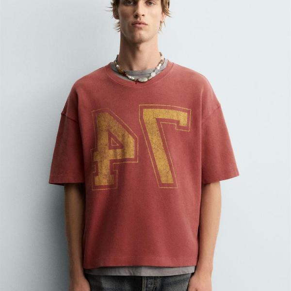 VARSITY OPEN WEAVE T-SHIRT