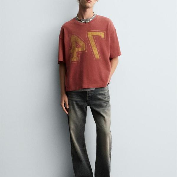 VARSITY OPEN WEAVE T-SHIRT