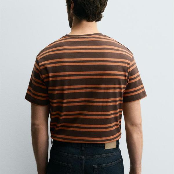 STRIPED JACQUARD T-SHIRT
