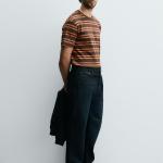 STRIPED JACQUARD T-SHIRT