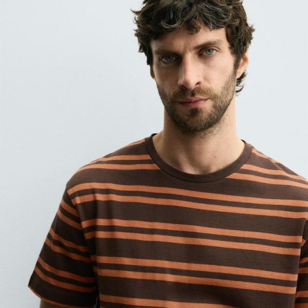 STRIPED JACQUARD T-SHIRT
