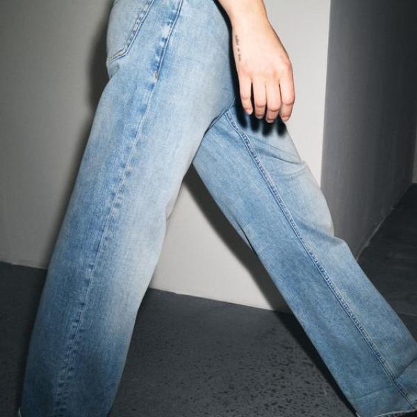 ZW COLLECTION BAGGY LOW-RISE JEANS
