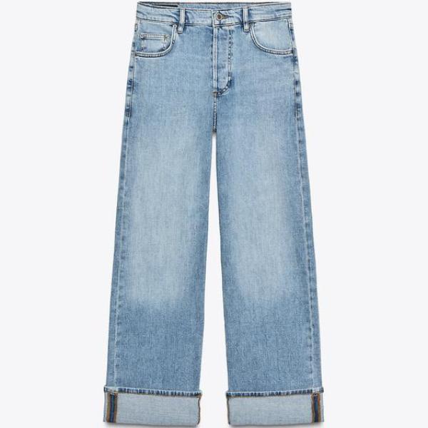 ZW COLLECTION BAGGY LOW-RISE JEANS