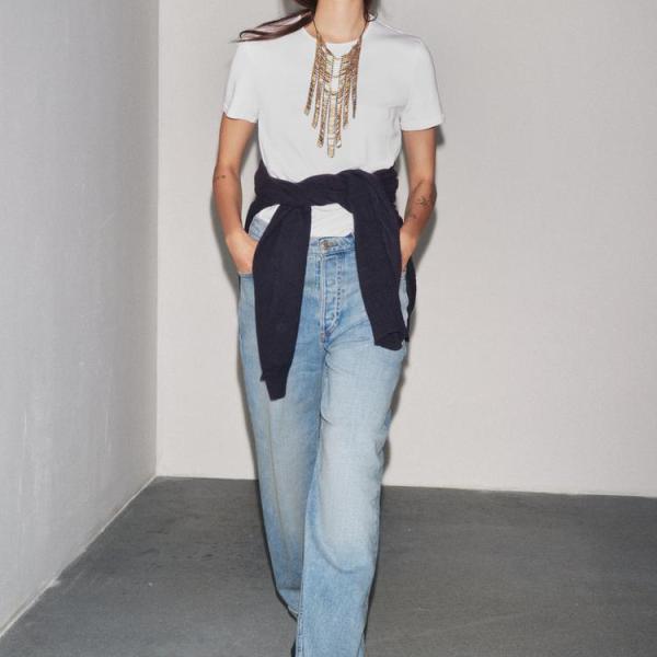 ZW COLLECTION BAGGY LOW-RISE JEANS