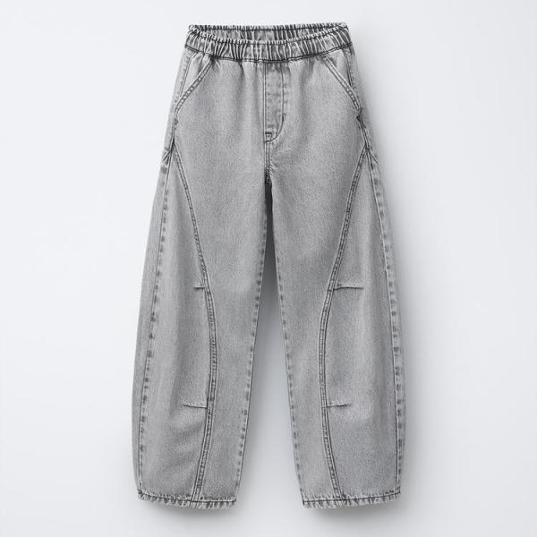 BARREL DENIM TROUSERS