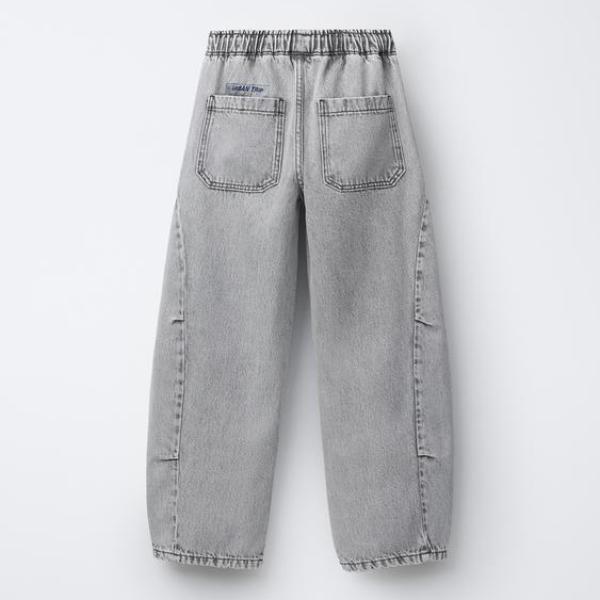 BARREL DENIM TROUSERS