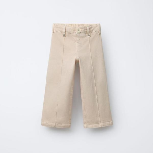 MARINE TWILL TROUSERS WITH DART DETAIL