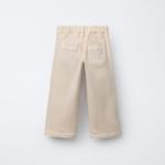 MARINE TWILL TROUSERS WITH DART DETAIL