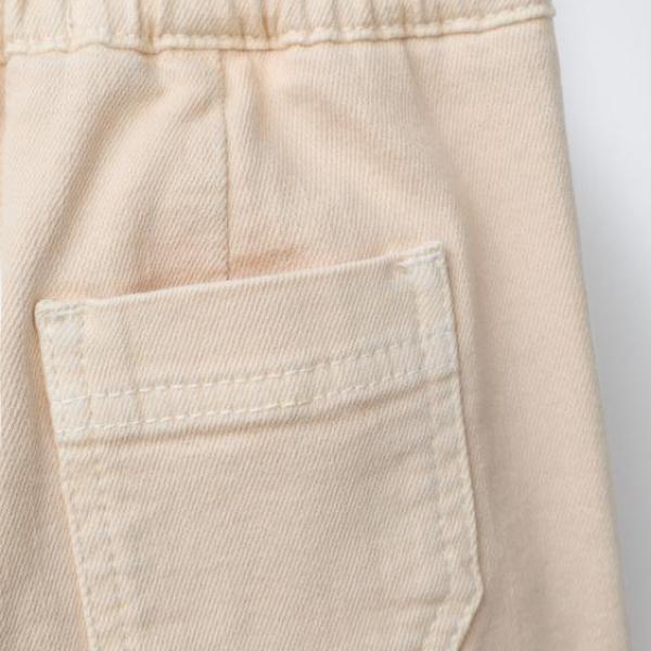 MARINE TWILL TROUSERS WITH DART DETAIL