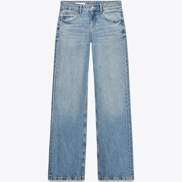 TRF WIDE-LEG LOW-RISE JEANS